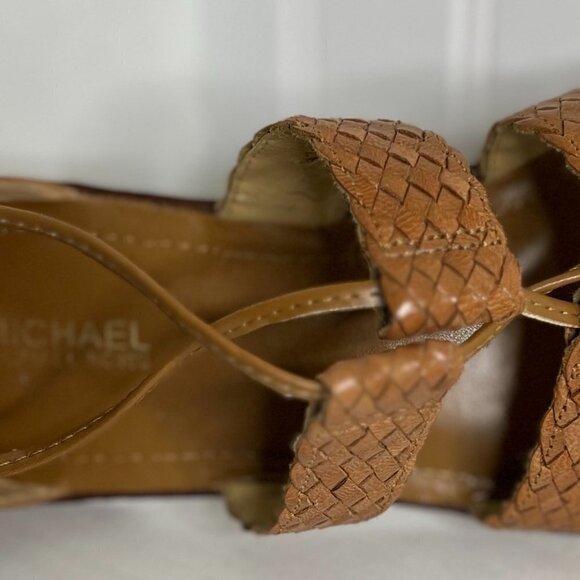 Michael Kors Monterey Leather Lace Up Sandals Size 7 - Picture 4 of 8